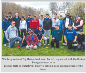 Renegade team picture at practice in May, 2014 courtesy of the Winthrop Transcript